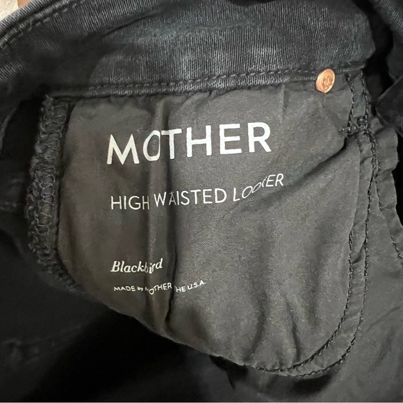 Mother High Waisted Looker Blackbird Star Pocket Jeans Size 26 - Picture 8 of 10